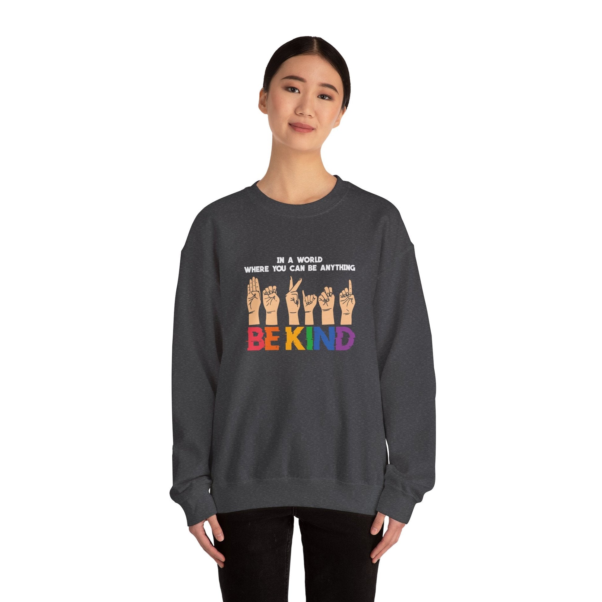 Be Kind Crewneck Sweatshirt - Sweatshirt - The Lucky Wombat