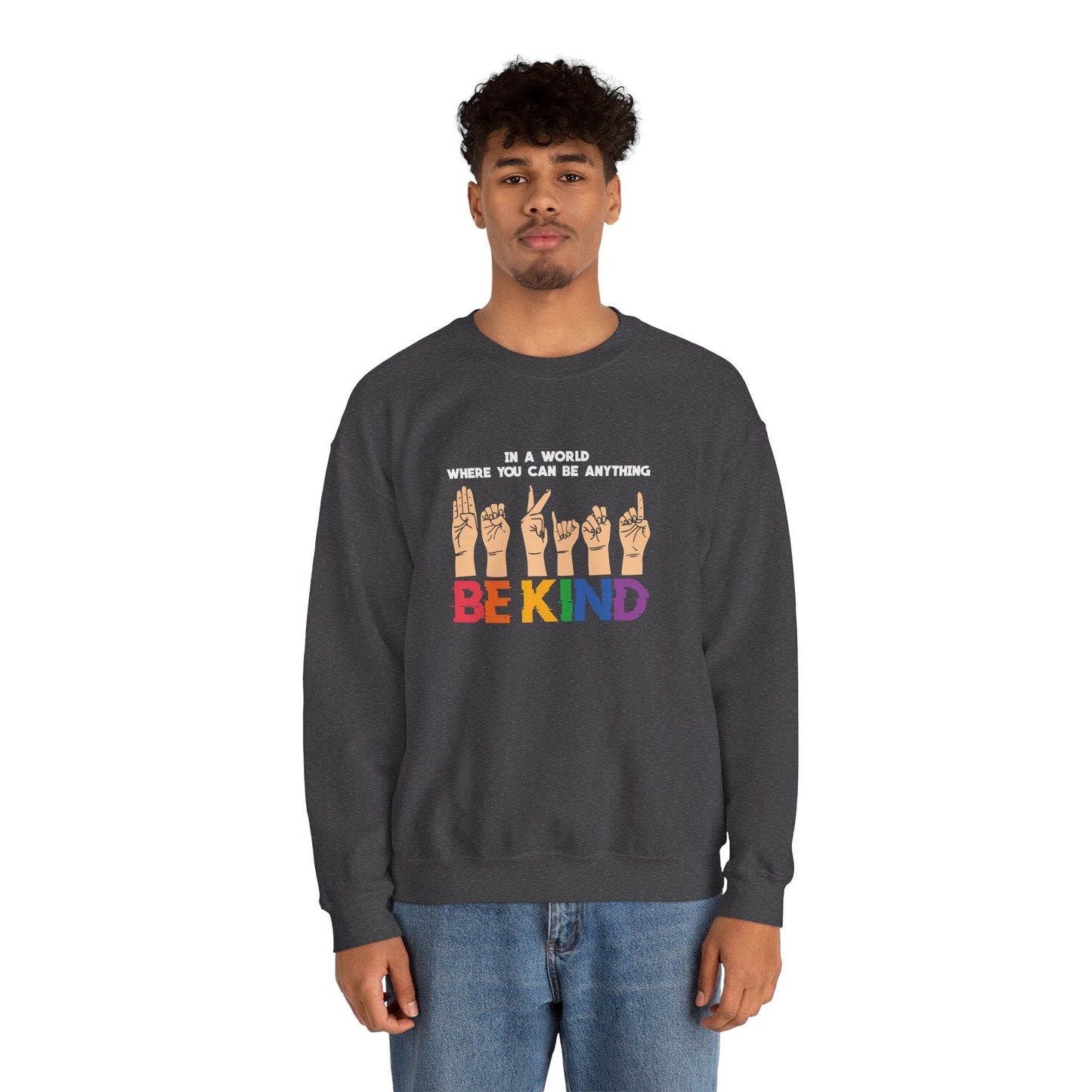 Be Kind Crewneck Sweatshirt - Sweatshirt - The Lucky Wombat