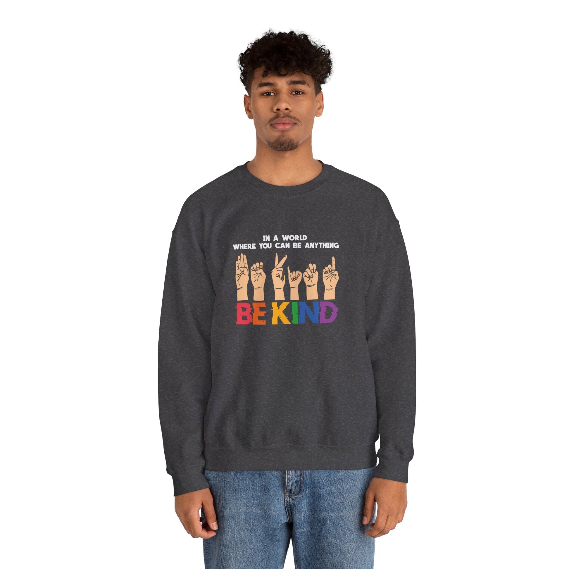 Be Kind Crewneck Sweatshirt - Sweatshirt - The Lucky Wombat
