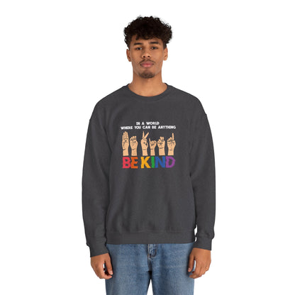 Be Kind Crewneck Sweatshirt - Sweatshirt - The Lucky Wombat