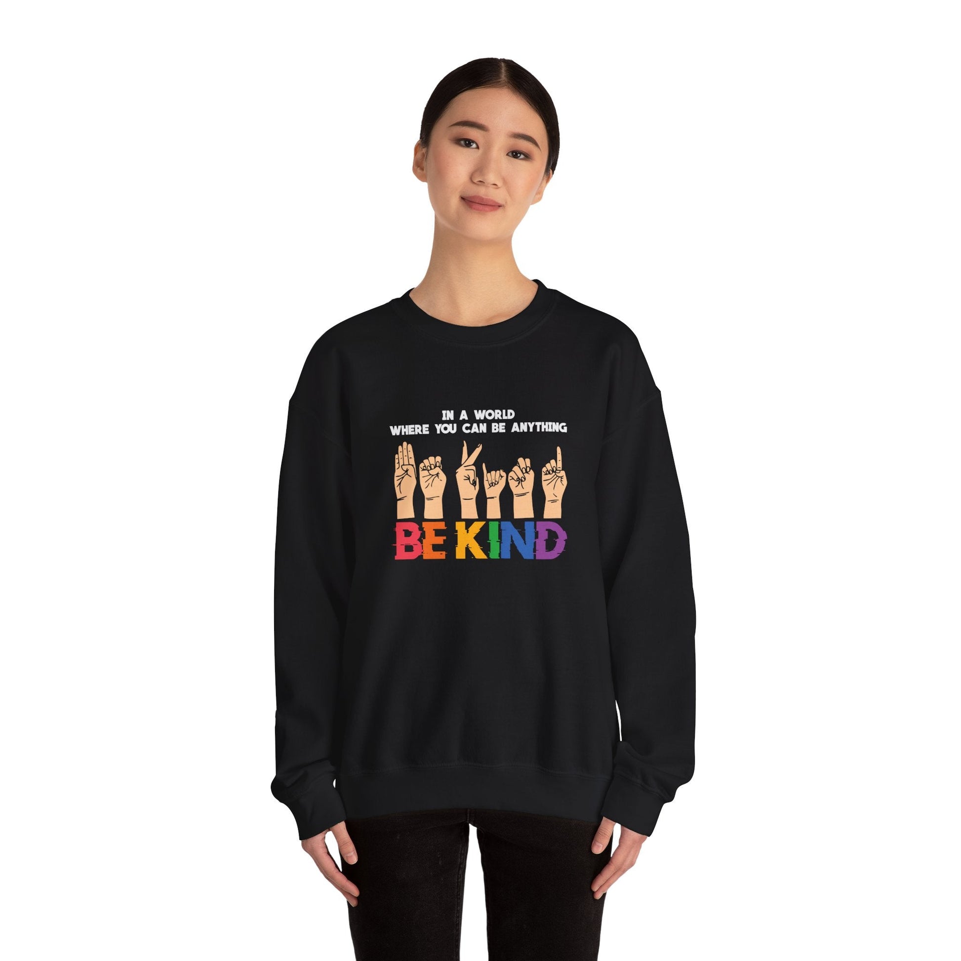Be Kind Crewneck Sweatshirt - Sweatshirt - The Lucky Wombat