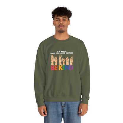 Be Kind Crewneck Sweatshirt - Sweatshirt - The Lucky Wombat