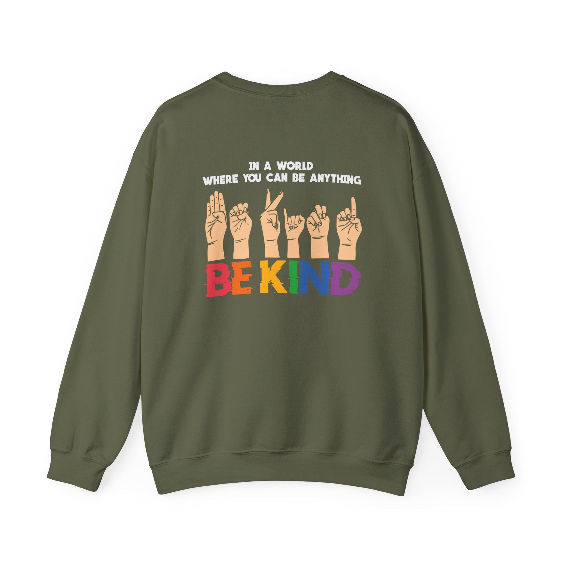 Be Kind Crewneck Sweatshirt - Sweatshirt - The Lucky Wombat