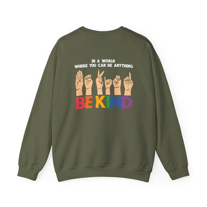 Be Kind Crewneck Sweatshirt - Sweatshirt - The Lucky Wombat