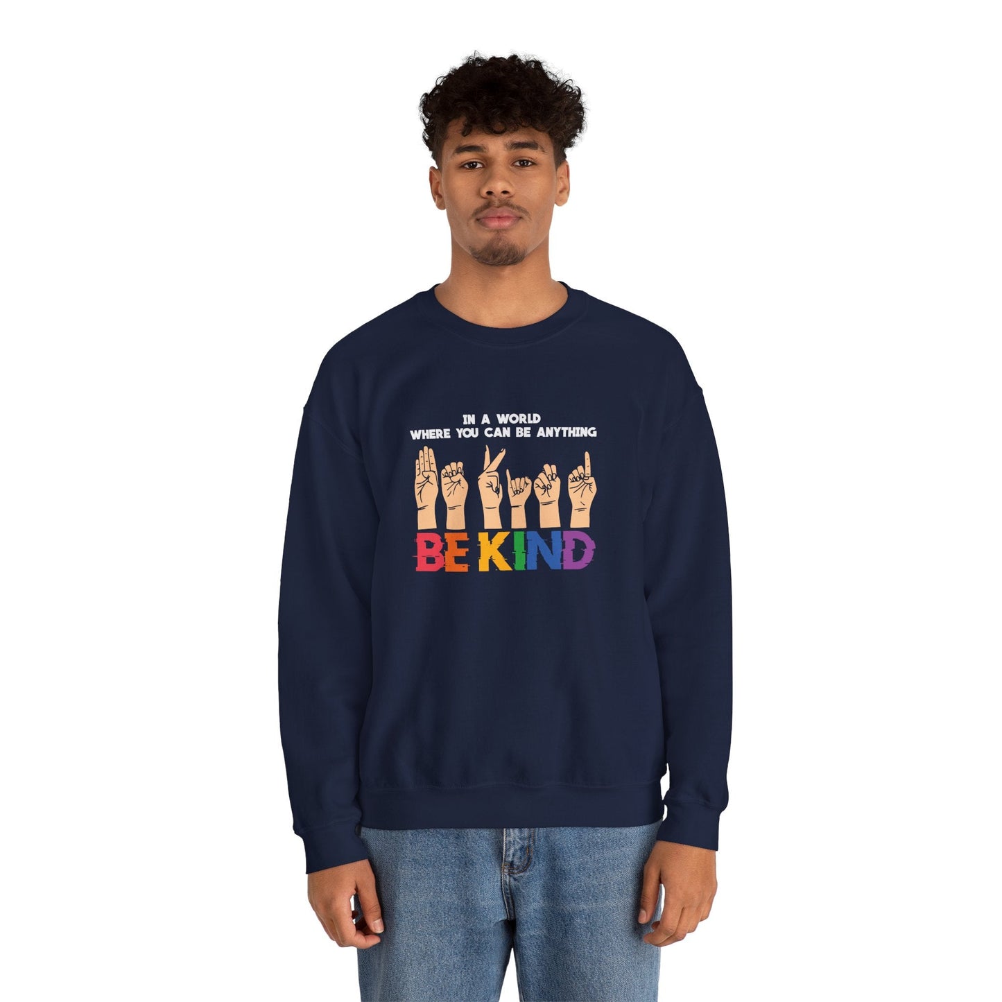 Be Kind Crewneck Sweatshirt - Sweatshirt - The Lucky Wombat