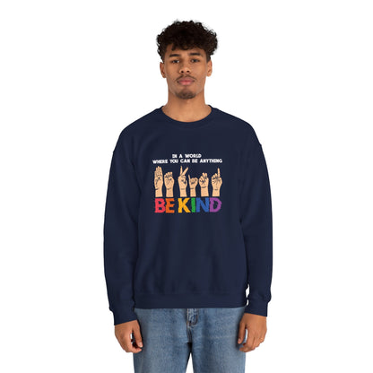 Be Kind Crewneck Sweatshirt - Sweatshirt - The Lucky Wombat