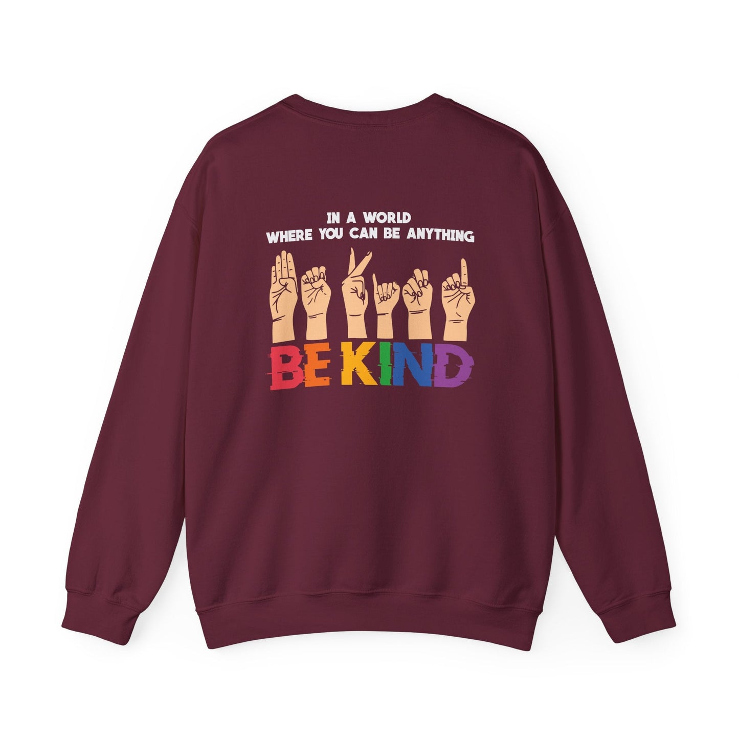 Be Kind Crewneck Sweatshirt - Sweatshirt - The Lucky Wombat