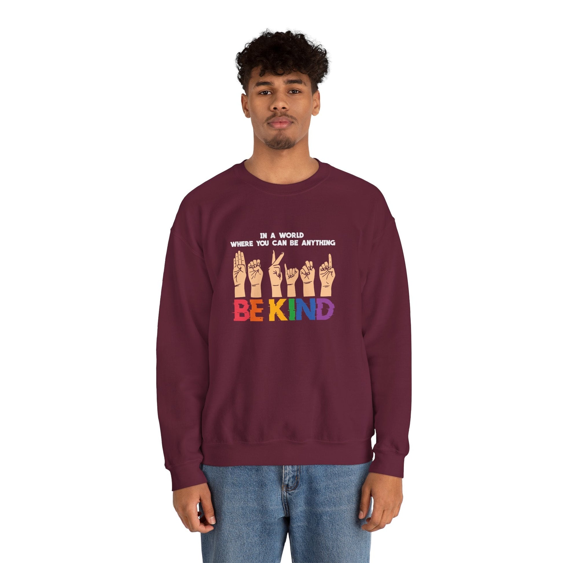 Be Kind Crewneck Sweatshirt - Sweatshirt - The Lucky Wombat