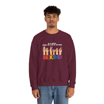 Be Kind Crewneck Sweatshirt - Sweatshirt - The Lucky Wombat