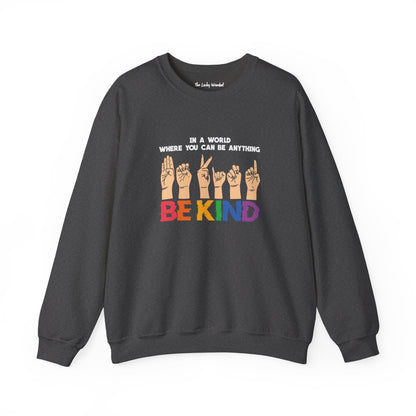 Be Kind Crewneck Sweatshirt - Sweatshirt - The Lucky Wombat
