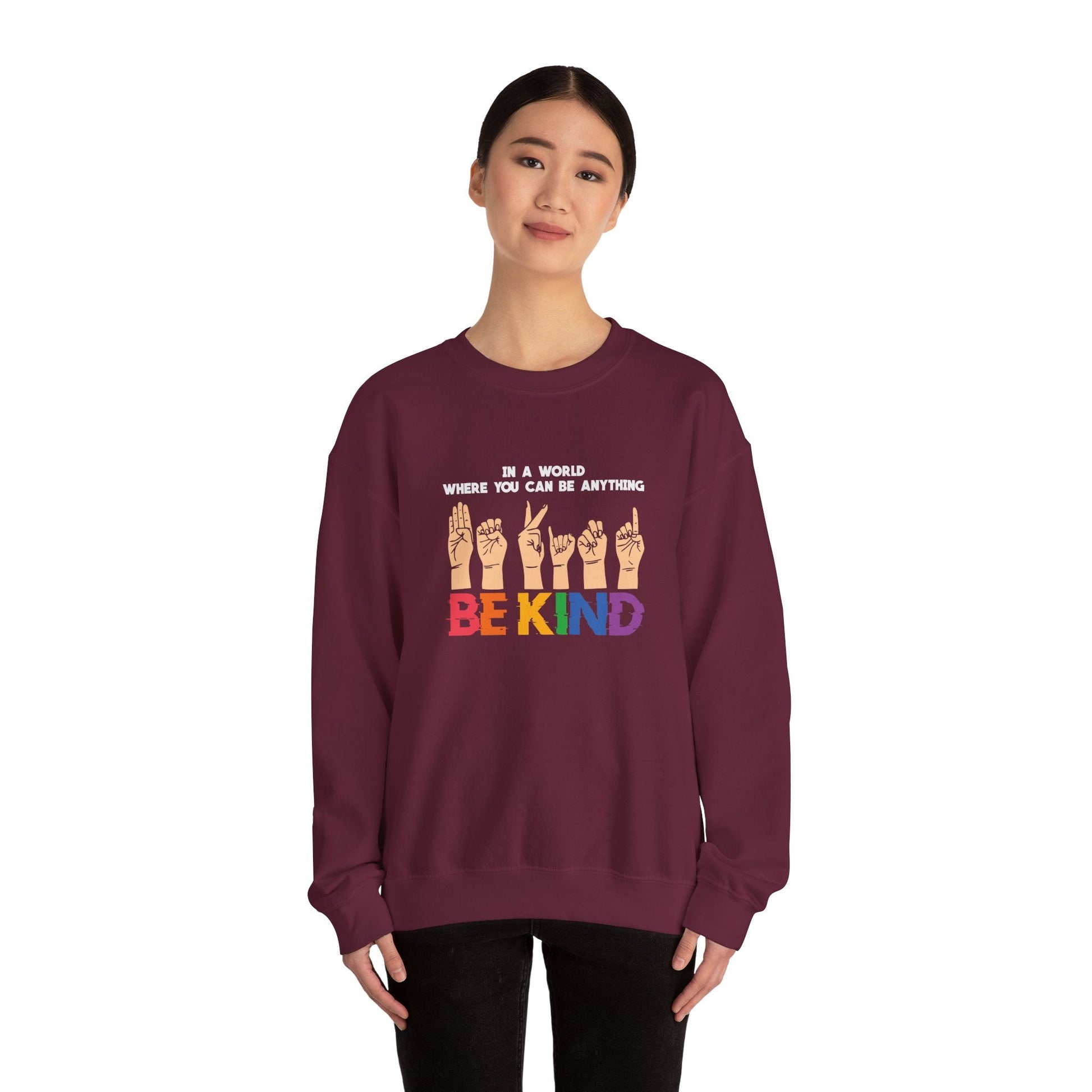 Be Kind Crewneck Sweatshirt - Sweatshirt - The Lucky Wombat