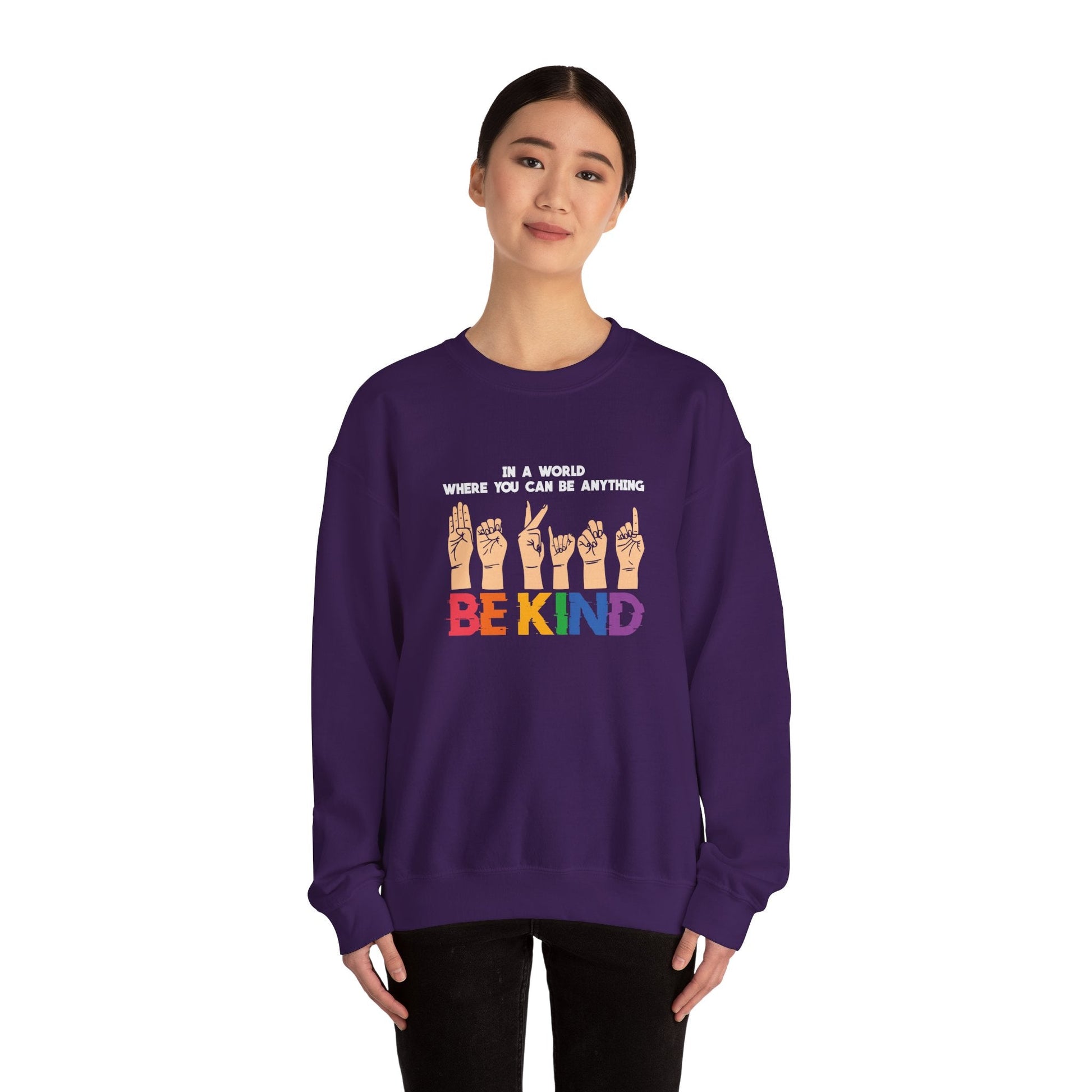 Be Kind Crewneck Sweatshirt - Sweatshirt - The Lucky Wombat