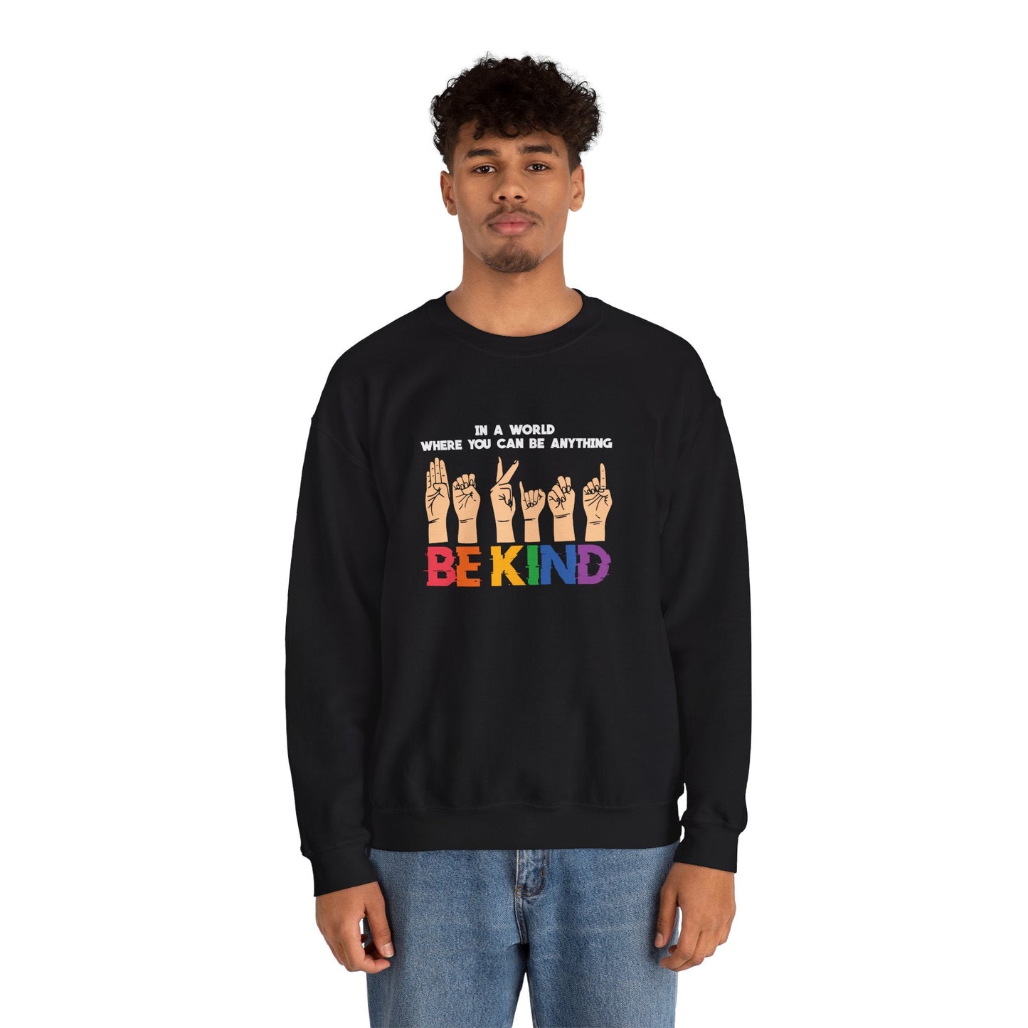 Be Kind Crewneck Sweatshirt - Sweatshirt - The Lucky Wombat