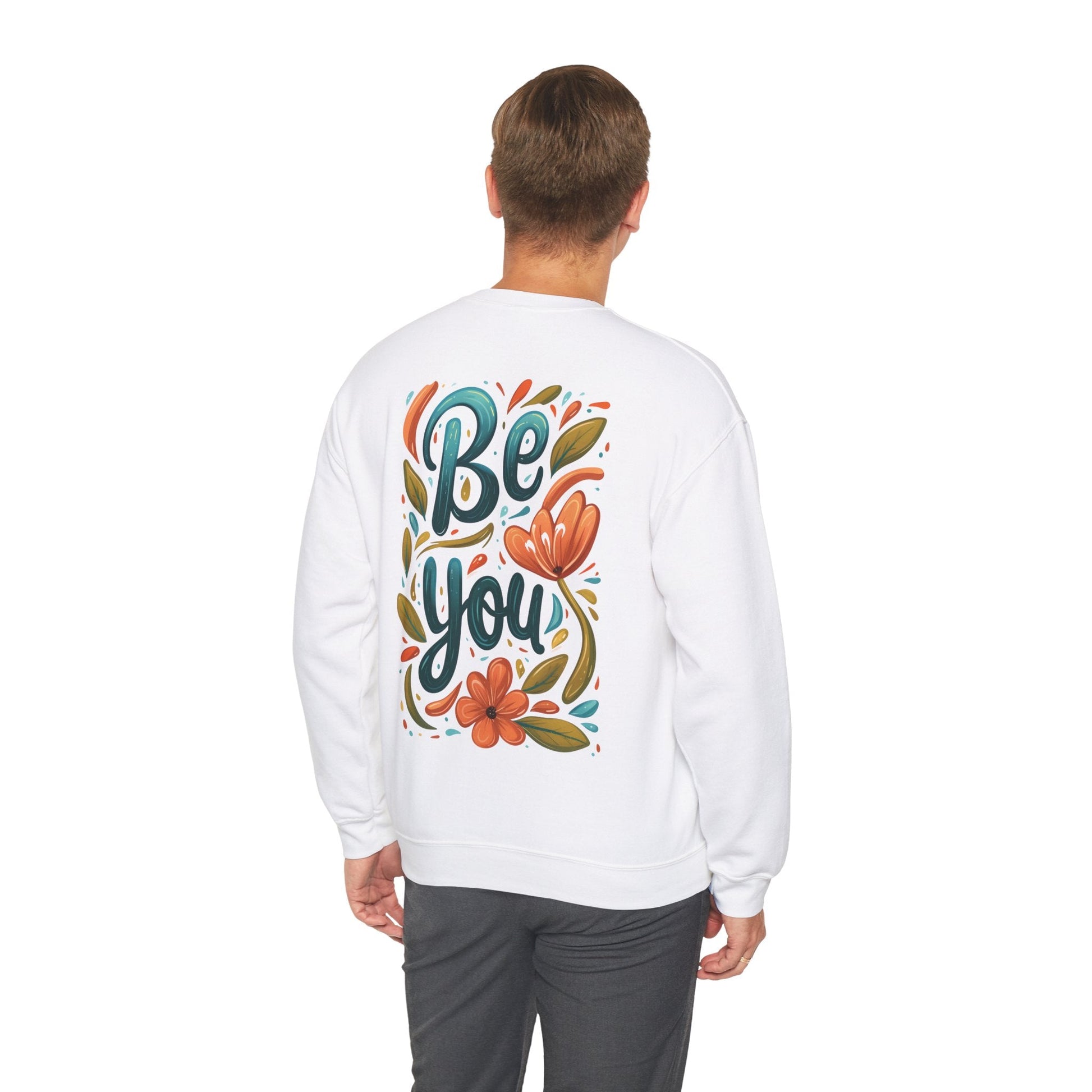 Be you Unisex Sweatshirt - Floral - Sweatshirt - The Lucky Wombat