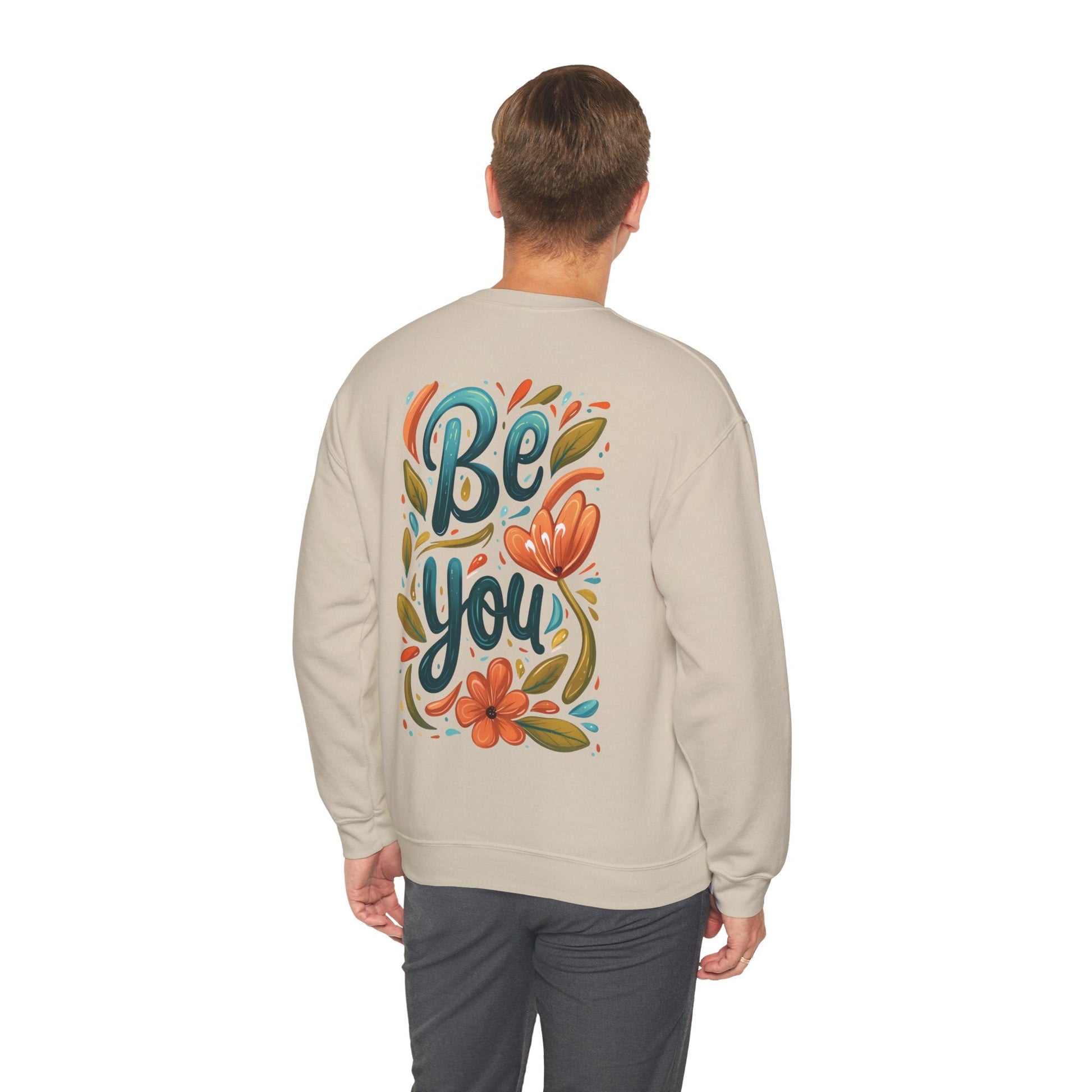 Be you Unisex Sweatshirt - Floral - Sweatshirt - The Lucky Wombat