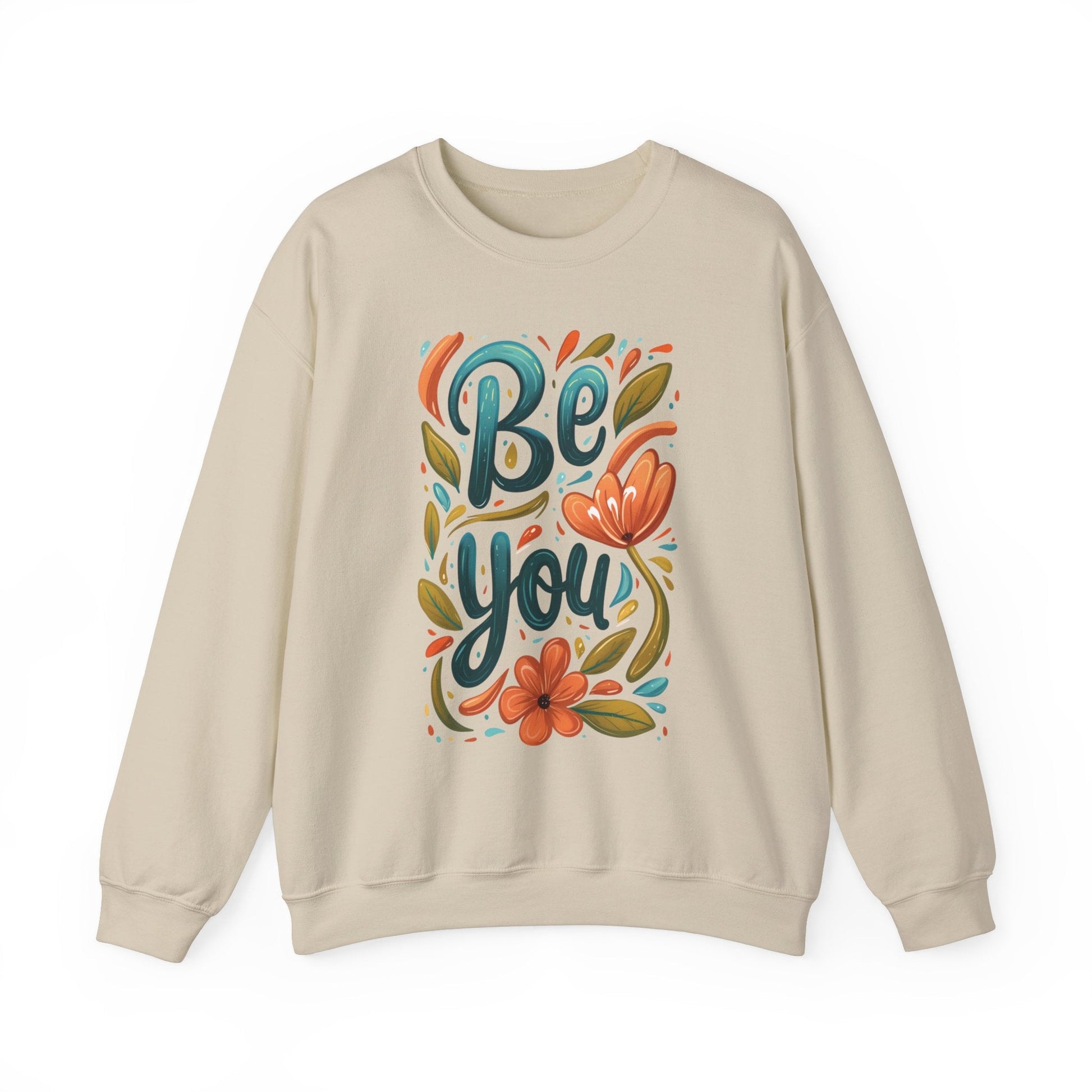 Be you Unisex Sweatshirt - Floral - Sweatshirt - The Lucky Wombat