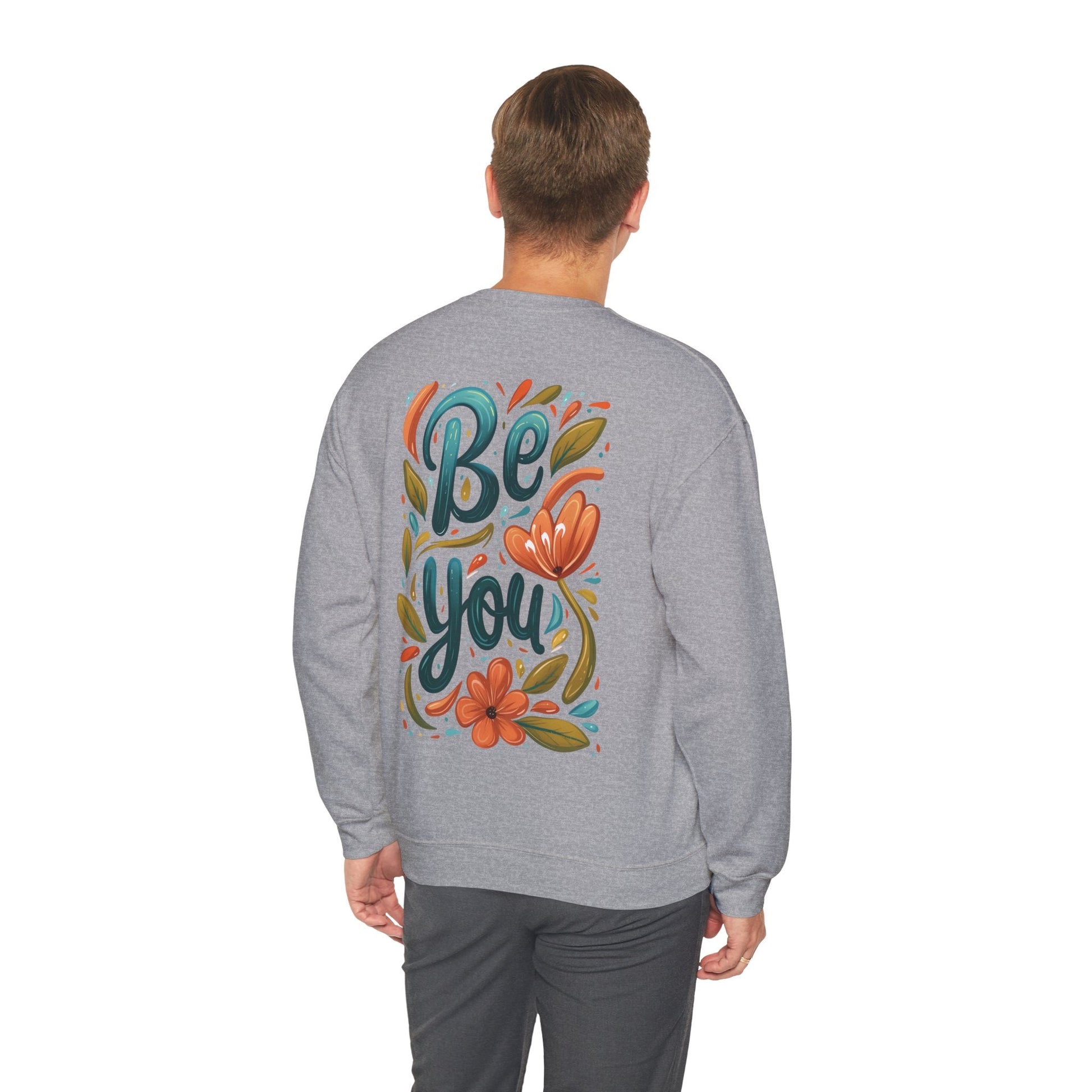 Be you Unisex Sweatshirt - Floral - Sweatshirt - The Lucky Wombat