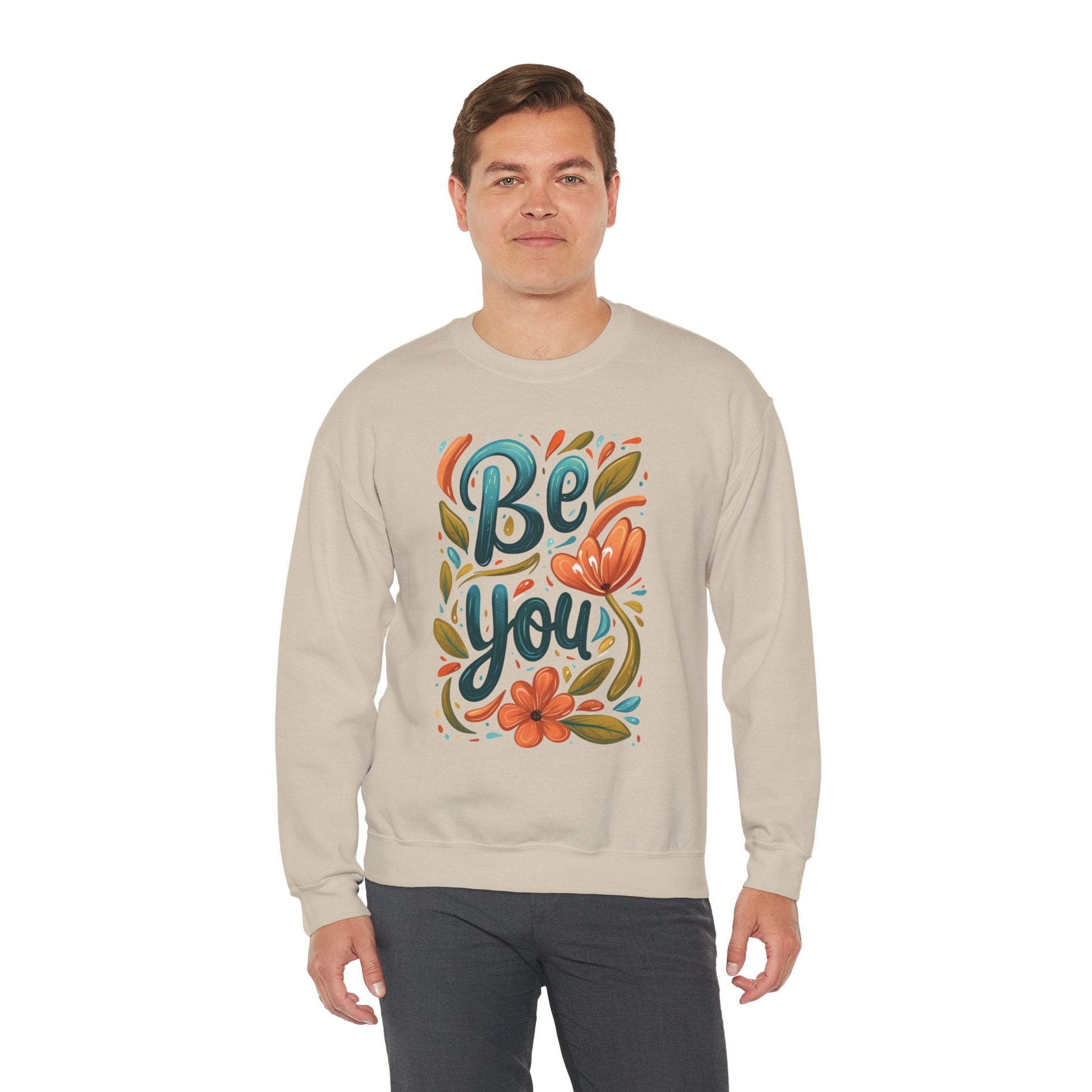 Be you Unisex Sweatshirt - Floral - Sweatshirt - The Lucky Wombat