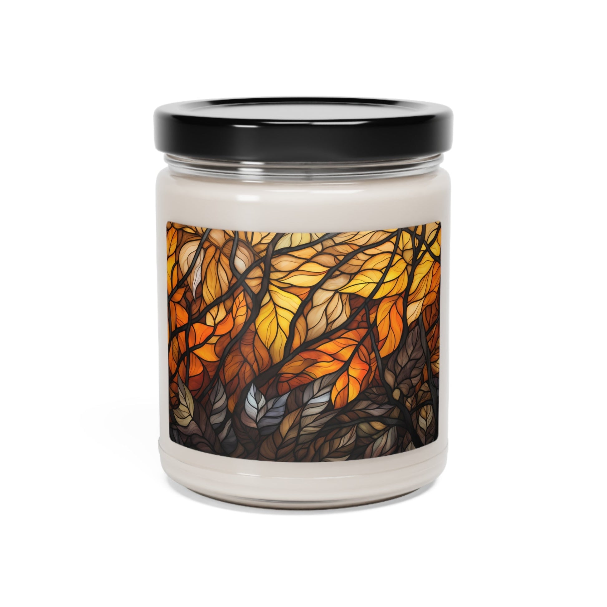 Bear Pride Forest Candle - Stained Glass Nature - Inspired Decor with Vivid Patterns | Scented Soy Candle, 9oz