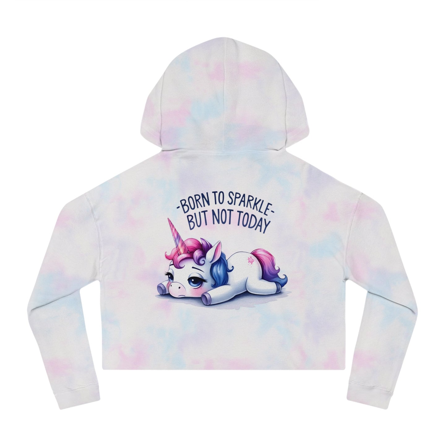 Born to Sparkle Cropped Hoodie – Stay Stylish and Cozy - Hoodie - The Lucky Wombat