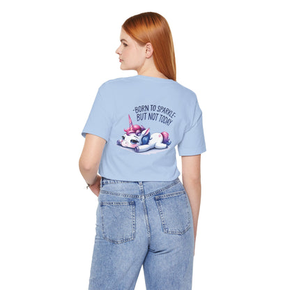 Born to Sparkle T-Shirt – Fun Unicorn Tee for Everyday Magic - T-Shirt - The Lucky Wombat