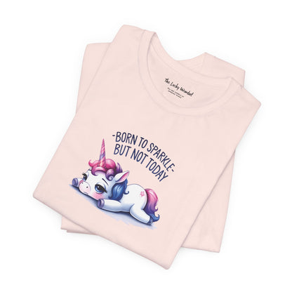 Born to Sparkle T-Shirt – Fun Unicorn Tee for Everyday Magic - T-Shirt - The Lucky Wombat
