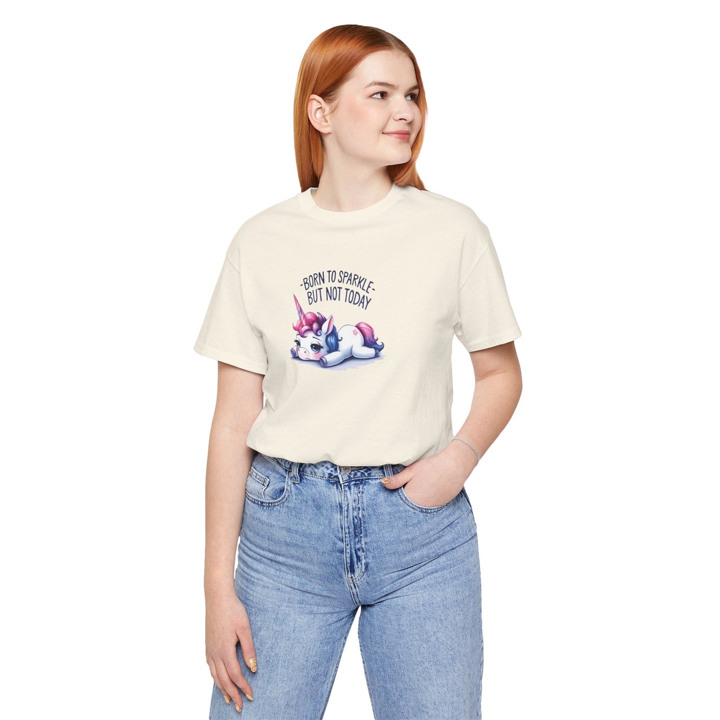 Born to Sparkle T-Shirt – Fun Unicorn Tee for Everyday Magic - T-Shirt - The Lucky Wombat