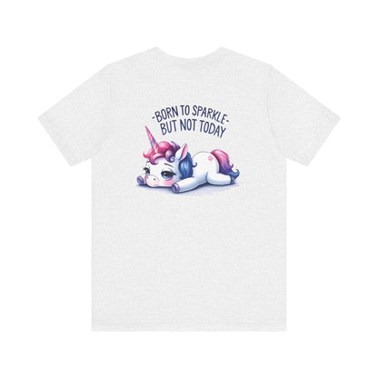 Born to Sparkle T-Shirt – Fun Unicorn Tee for Everyday Magic - T-Shirt - The Lucky Wombat