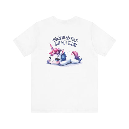 Born to Sparkle T-Shirt – Fun Unicorn Tee for Everyday Magic - T-Shirt - The Lucky Wombat