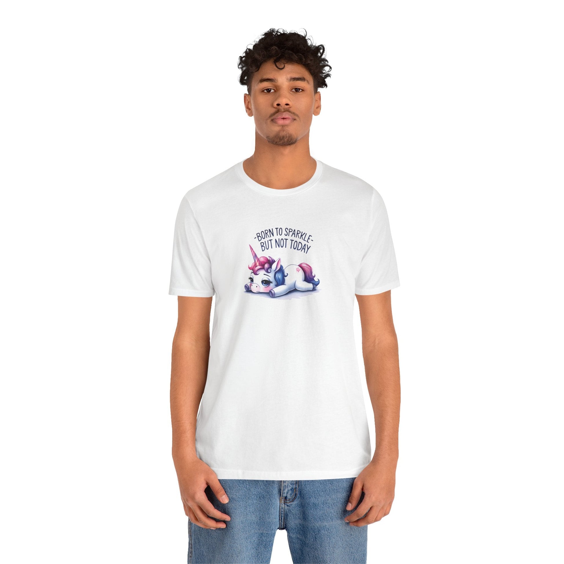 Born to Sparkle T-Shirt – Fun Unicorn Tee for Everyday Magic - T-Shirt - The Lucky Wombat