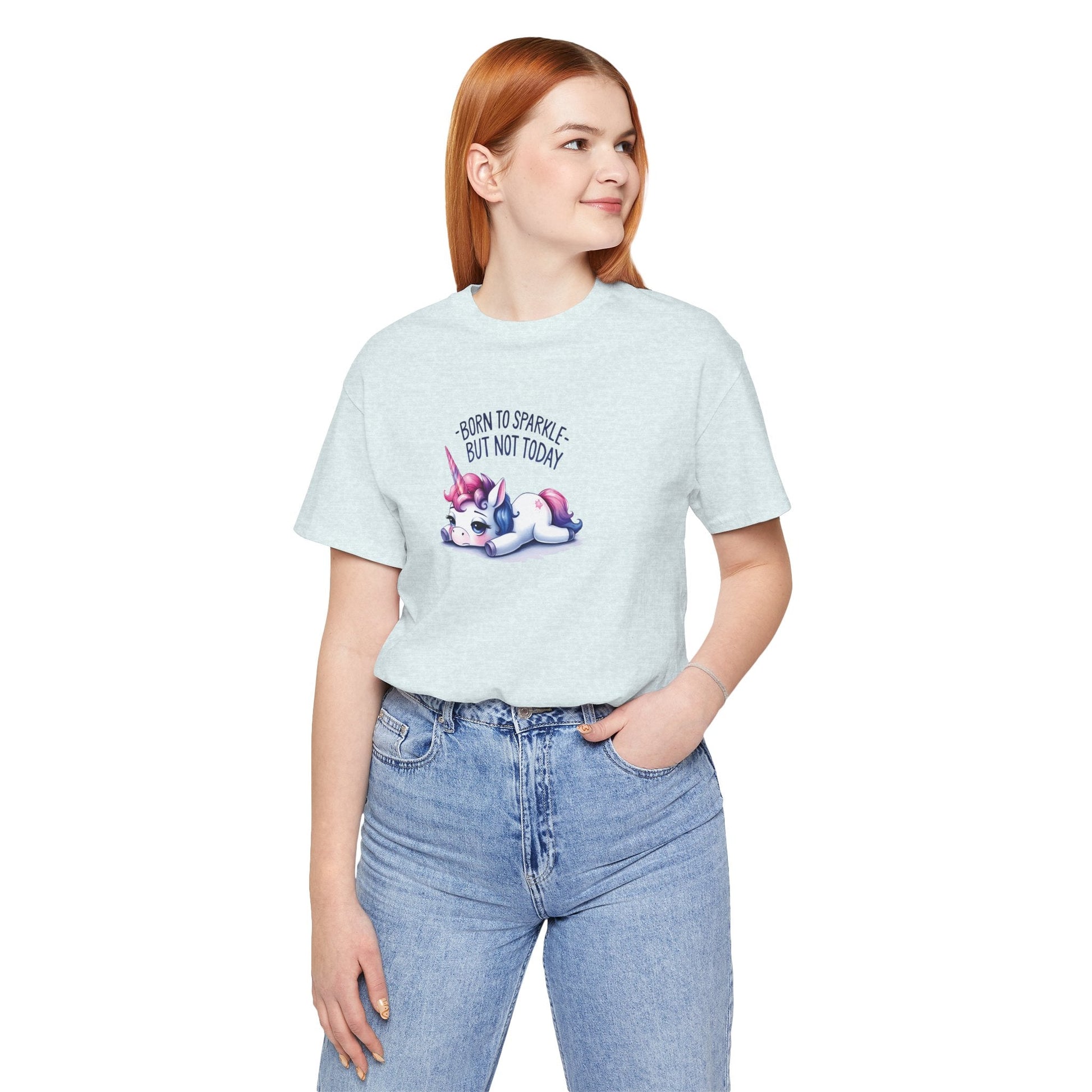 Born to Sparkle T-Shirt – Fun Unicorn Tee for Everyday Magic - T-Shirt - The Lucky Wombat