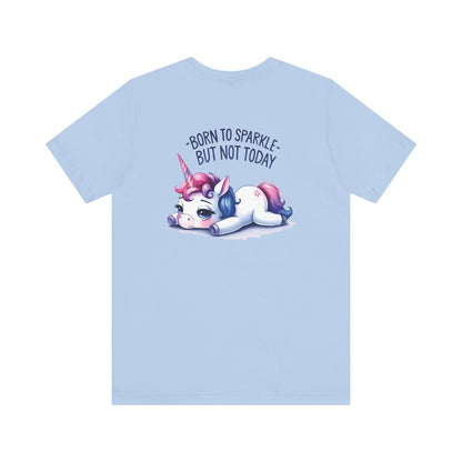 Born to Sparkle T-Shirt – Fun Unicorn Tee for Everyday Magic - T-Shirt - The Lucky Wombat