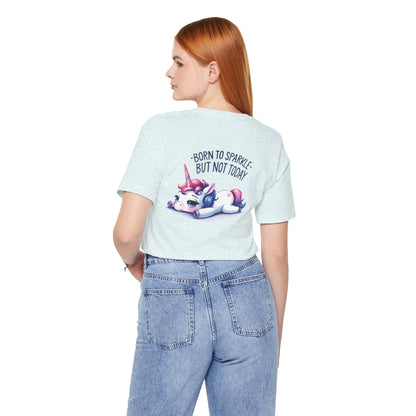 Born to Sparkle T-Shirt – Fun Unicorn Tee for Everyday Magic - T-Shirt - The Lucky Wombat