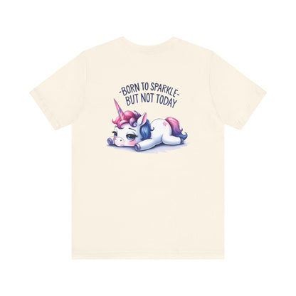 Born to Sparkle T-Shirt – Fun Unicorn Tee for Everyday Magic - T-Shirt - The Lucky Wombat