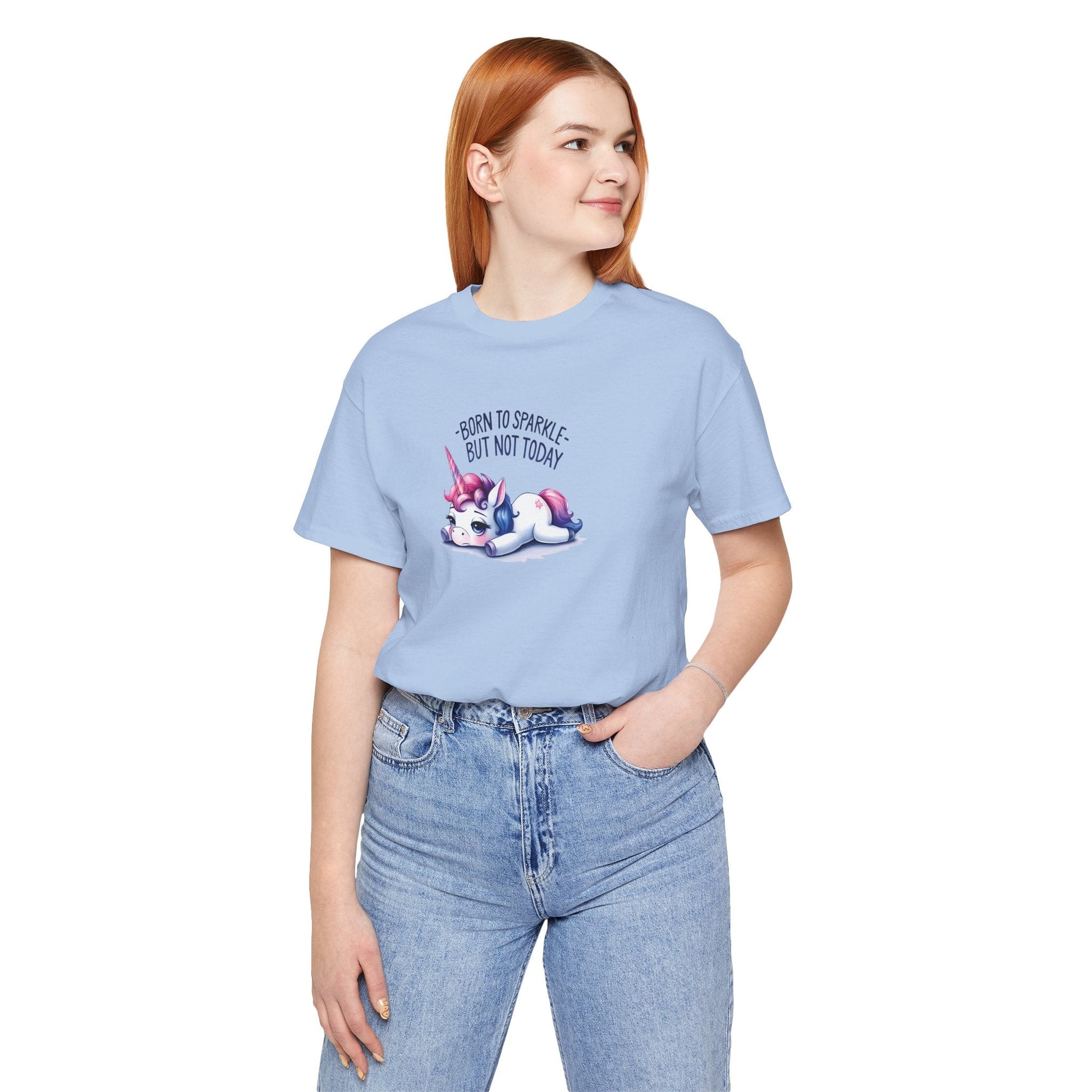 Born to Sparkle T-Shirt – Fun Unicorn Tee for Everyday Magic - T-Shirt - The Lucky Wombat