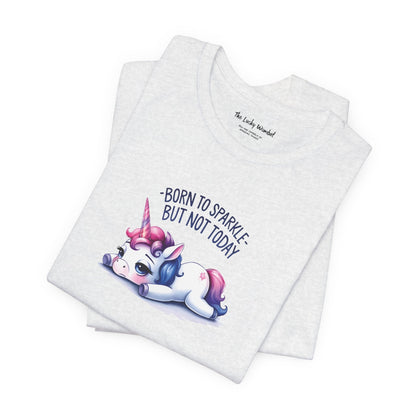 Born to Sparkle T-Shirt – Fun Unicorn Tee for Everyday Magic - T-Shirt - The Lucky Wombat