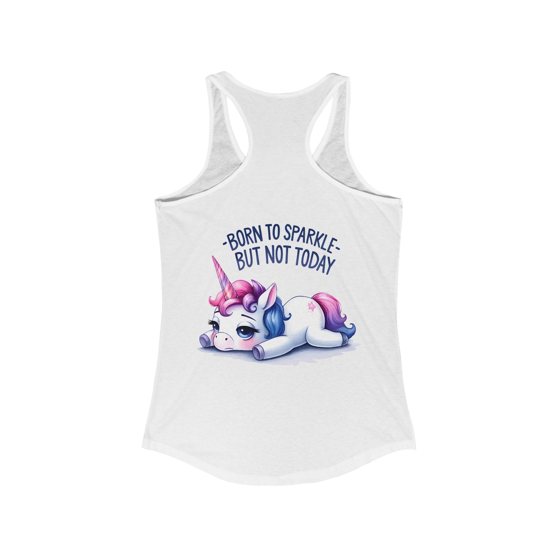 Born to Sparkle Tank Top – Adorable Unicorn Design for Every Mood - Tank Top - The Lucky Wombat