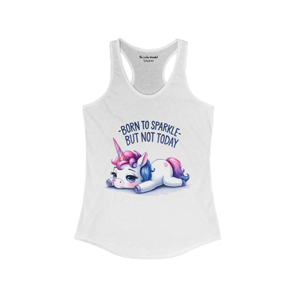 Born to Sparkle Tank Top – Adorable Unicorn Design for Every Mood - Tank Top - The Lucky Wombat