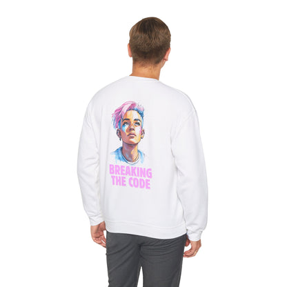 Breaking the Code - Trans Colors - Pride Sweatshirt - Sweatshirt - The Lucky Wombat