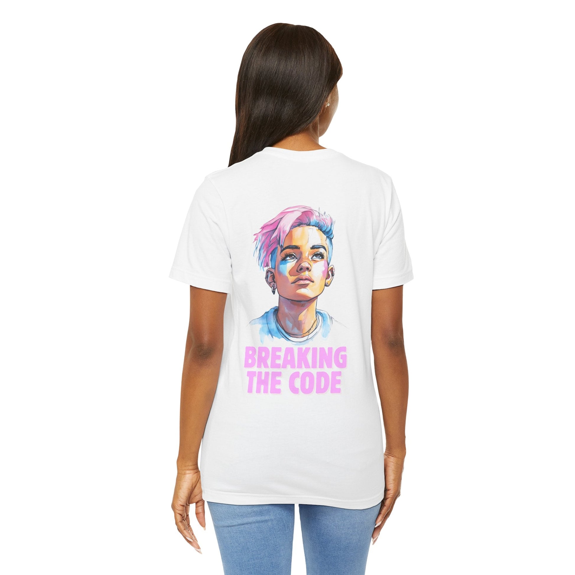 Breaking the Code - Trans Colors – Pride Tee - T-Shirt - The Lucky Wombat