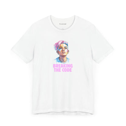 Breaking the Code - Trans Colors – Pride Tee - T-Shirt - The Lucky Wombat