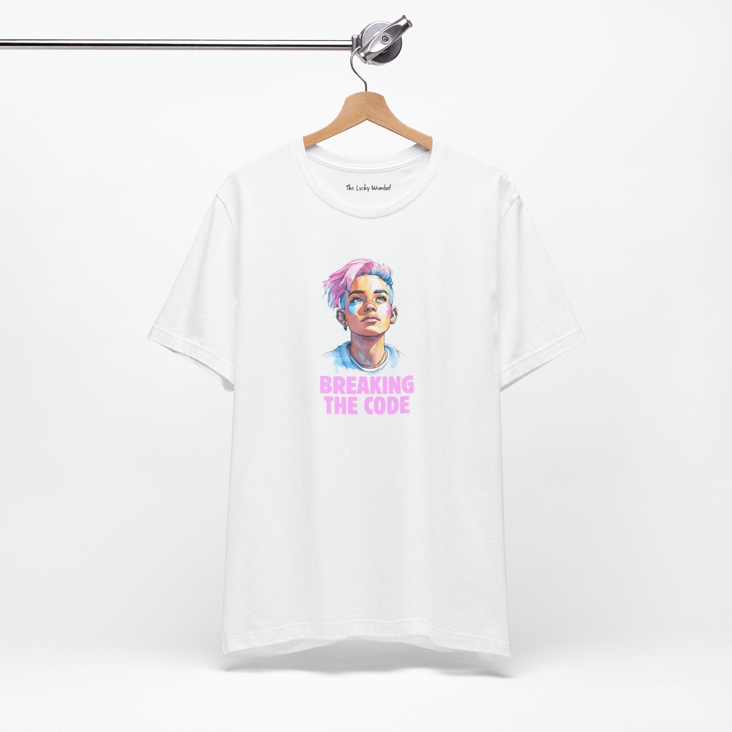 Breaking the Code - Trans Colors – Pride Tee - T-Shirt - The Lucky Wombat