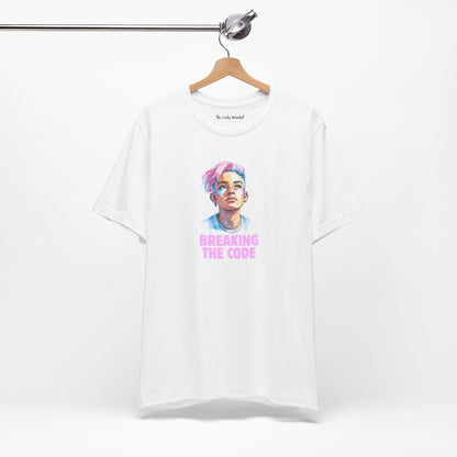 Breaking the Code - Trans Colors – Pride Tee - T-Shirt - The Lucky Wombat
