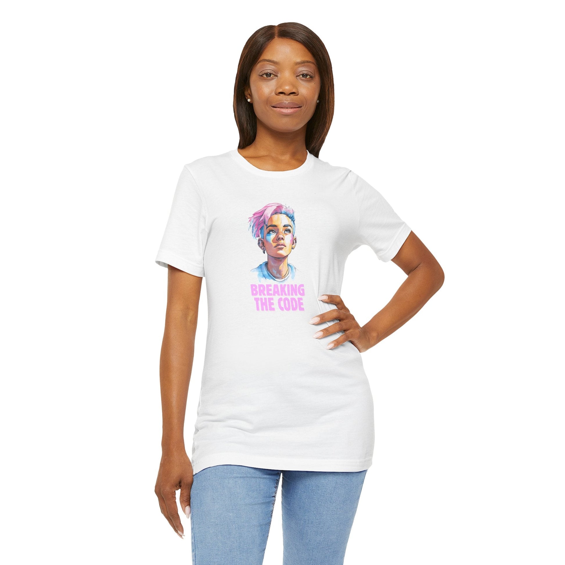 Breaking the Code - Trans Colors – Pride Tee - T-Shirt - The Lucky Wombat