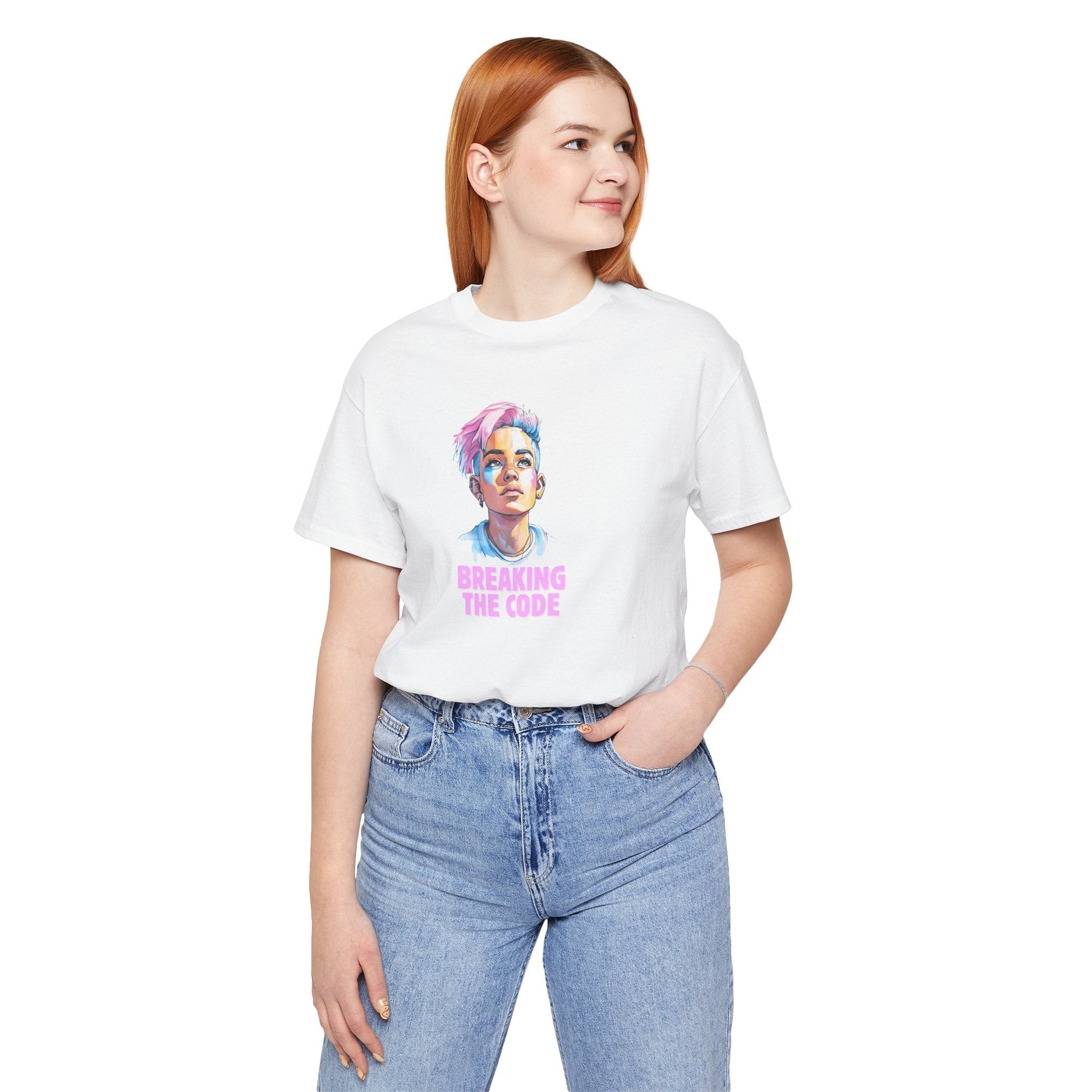 Breaking the Code - Trans Colors – Pride Tee - T-Shirt - The Lucky Wombat