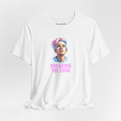 Breaking the Code - Trans Colors – Pride Tee - T-Shirt - The Lucky Wombat