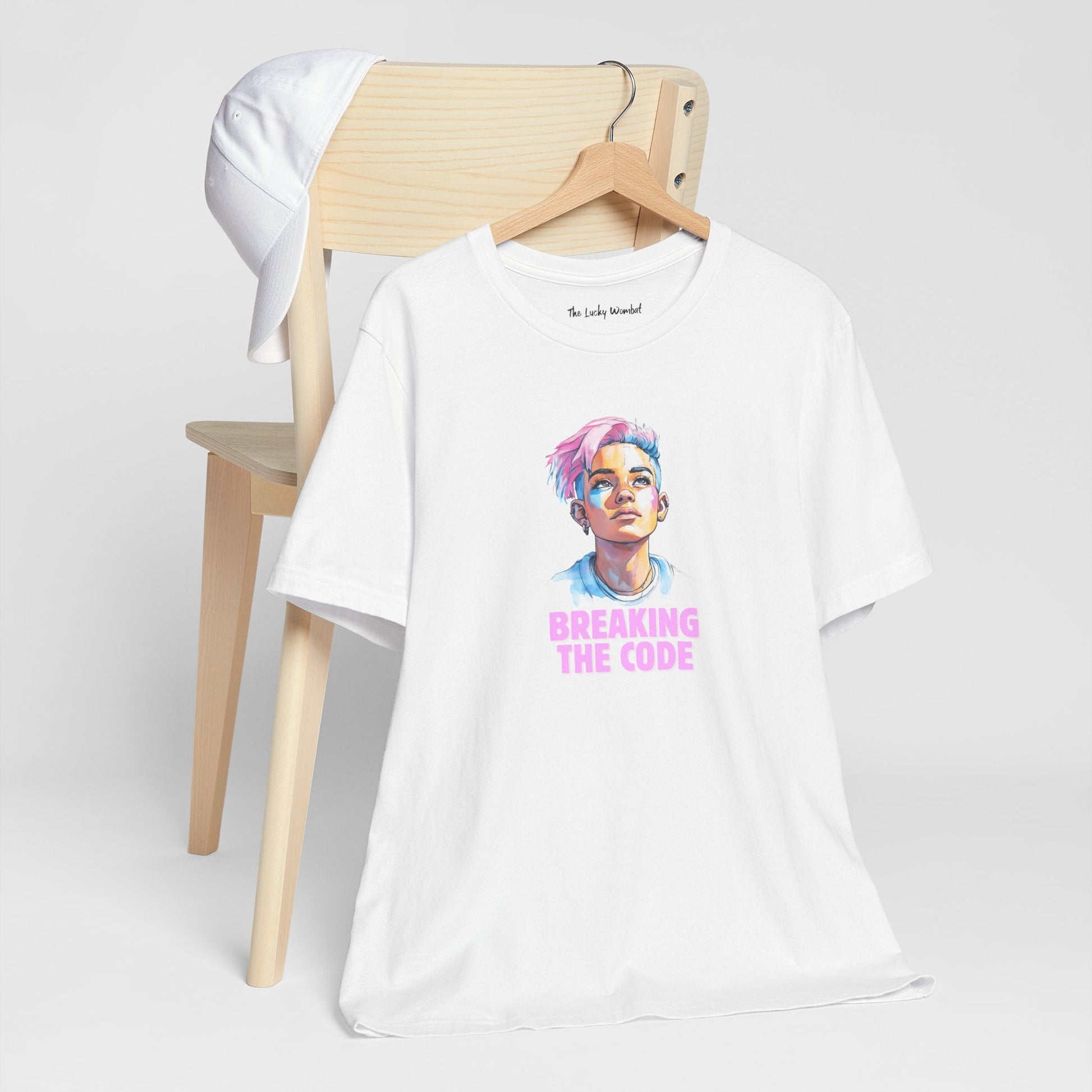 Breaking the Code - Trans Colors – Pride Tee - T-Shirt - The Lucky Wombat