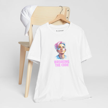 Breaking the Code - Trans Colors – Pride Tee - T-Shirt - The Lucky Wombat