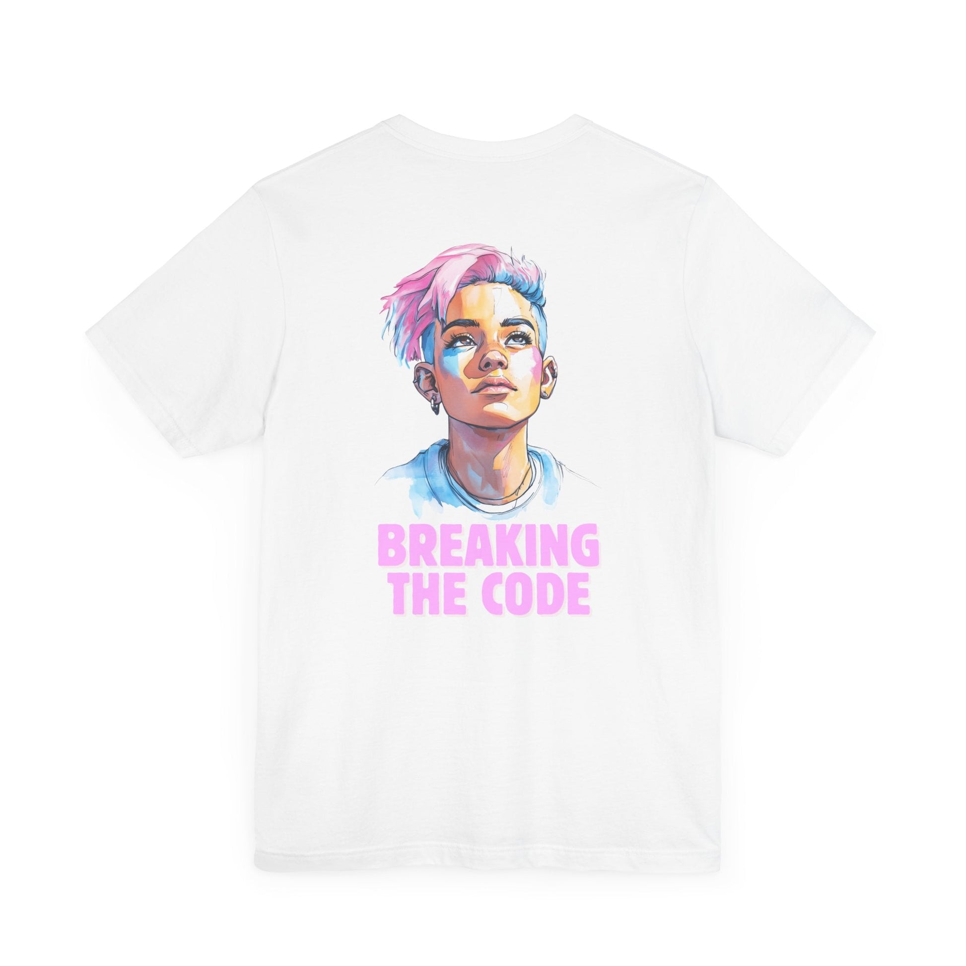 Breaking the Code - Trans Colors – Pride Tee - T-Shirt - The Lucky Wombat