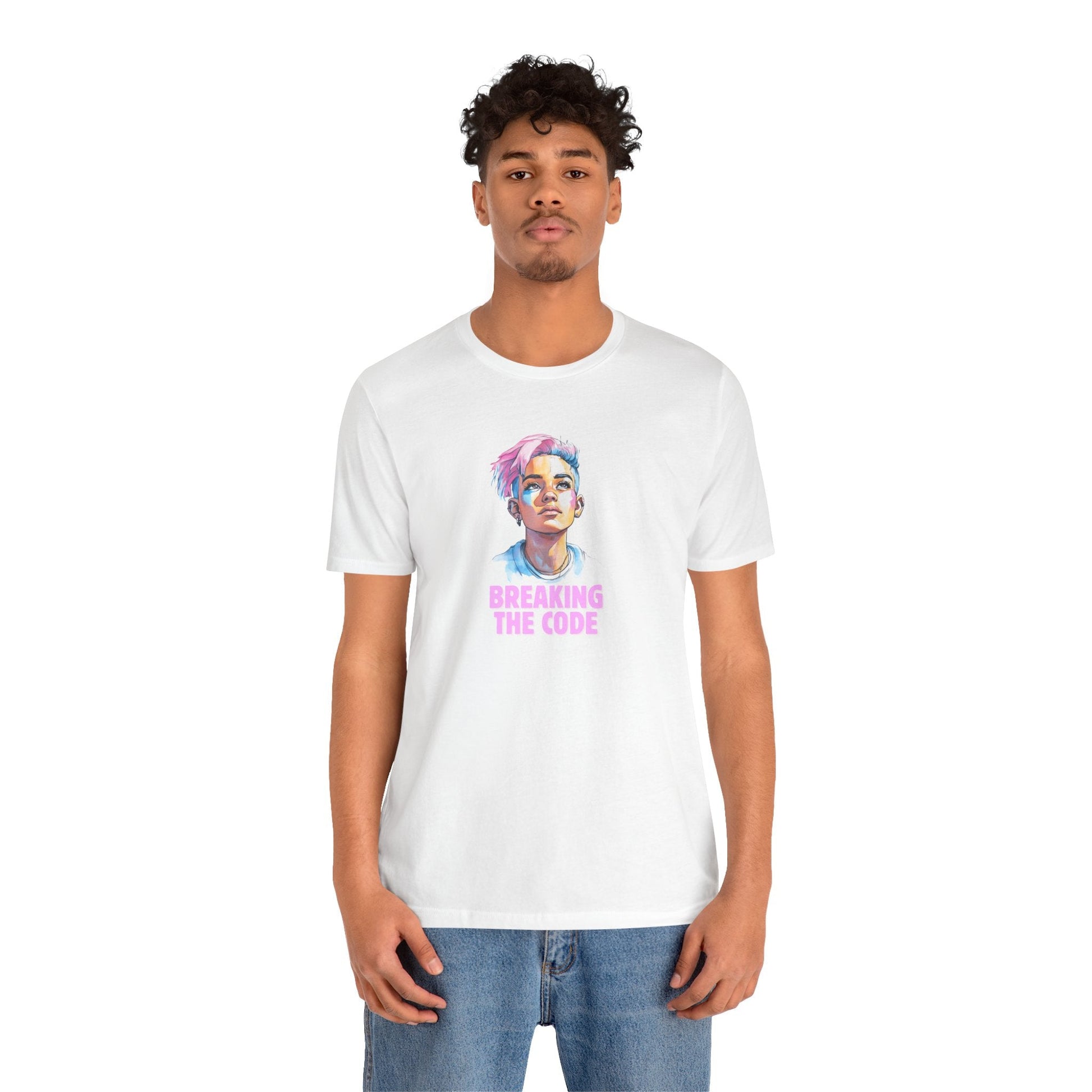 Breaking the Code - Trans Colors – Pride Tee - T-Shirt - The Lucky Wombat